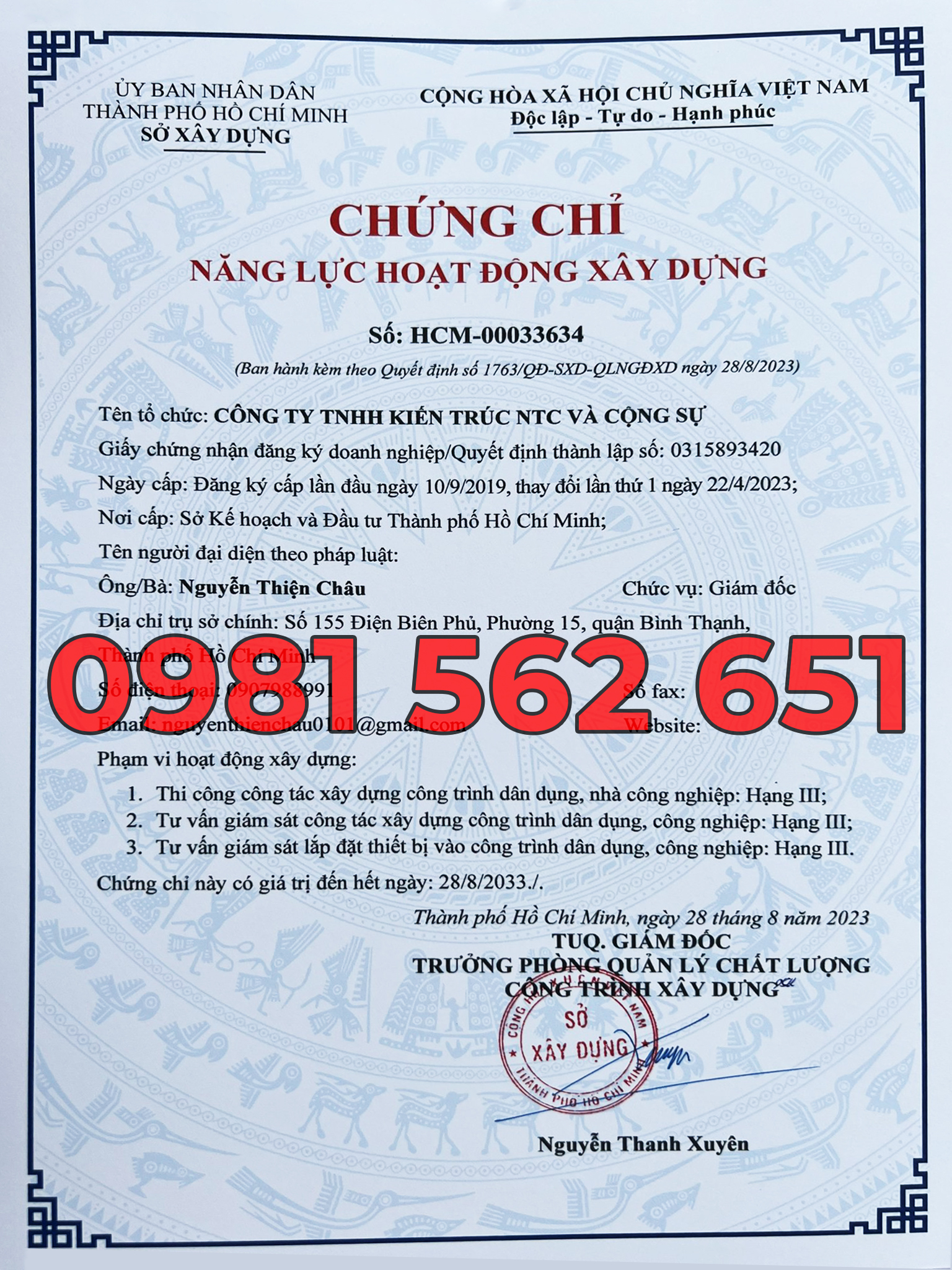 Cấp Chứng Chỉ Năng Lực Hoạt Động Xây Dựng