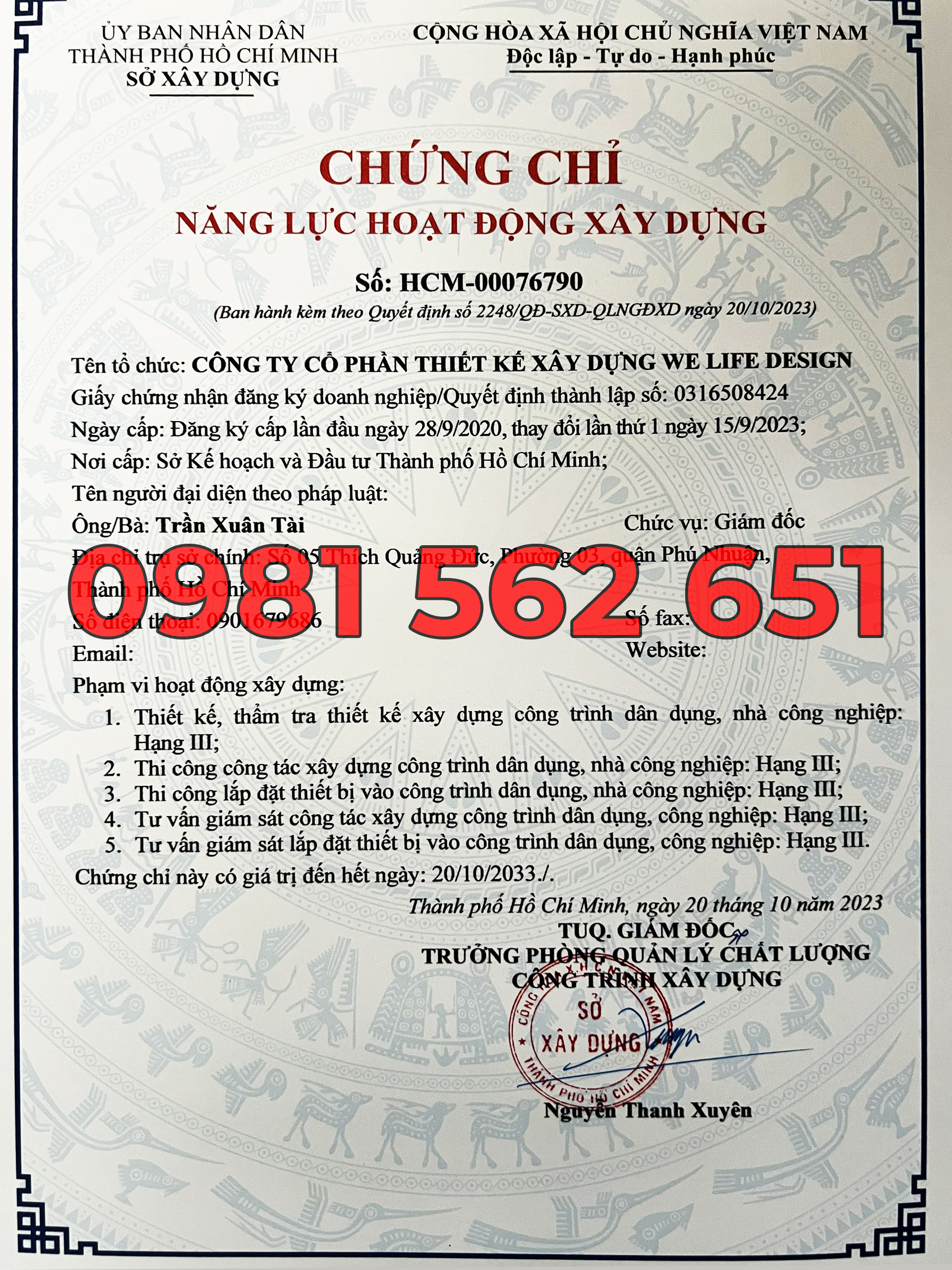 Chứng Chỉ Năng Lực Hoạt Động Xây Dựng Hạng 2